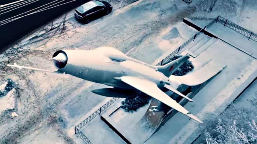 Мощь и красоту МИГ-21 у Качинского училища с высоты птичьего полета сняли на видео