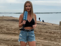 Нашествие черных мошек на пляже в Волгограде сняли на видео