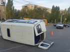 Маршрутка с пассажирами перевернулась в Волжском