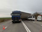 «Соболь» без шансов влетел в «МАЗ» на трассе под Волгоградом: водитель погиб