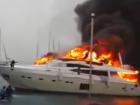 В Волгограде сгорела британская яхта богатого бизнесмена