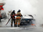 В Камышине ночью сгорел автомобиль