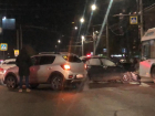 В Волгограде массовое ДТП с участием трех иномарок попало на видео