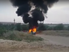 Под Волгоградом хозяин снял на видео горевший ВАЗ-2106