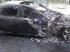 Mercedes сожгли ночью в Ворошиловском районе Волгограда