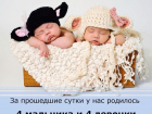 Двойня девочек и еще 6 малышей  родились на свет в начале июля в Волгограде  