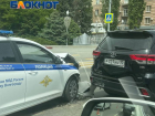 Машина полиции разбилась в центре Волгограда 
