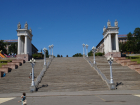 Началась реставрация главной лестницы центральной набережной Волгограда 