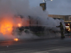 В Туапсе загорелся пассажирский автобус из Волгограда