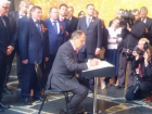 Главы МИД РФ и ФРГ на Мамаевом кургане в Волгограде оставили записи в книге почетных гостей