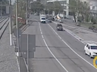 Вспыхнуло мгновенно: столкновение трех авто в центре Волгограда попало на видео