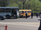 Маршрутка и автобус столкнулись лоб в лоб на севере Волгограда