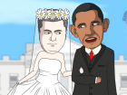 Камышинский мультипликатор Snowman женил Обаму и Порошенко