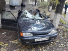 Рухнувшее на проезжающий автомобиль дерево спровоцировало ДТП в Волгограде