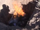 На видео сняли, как сожгли 8 кг наркотика в Волгоградской области