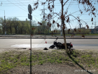 В Волгограде мотоциклист загорелся на ходу после падения