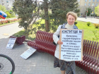 Волгоградку в десятый раз задержали на одиночном пикете с цитатами из Конституции