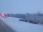 Фуры слетели с трассы в Волгоградской области в снегопад