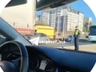 Гигантская пробка образовалась у ВолГУ из-за массового ДТП с возгоранием 