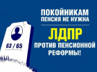 В Волгограде  ЛДПР выступила против пенсионной реформы под лозунгом «Покойникам пенсия не нужна»