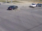 На видео попало ДТП с тремя автомобилями в Дзержинском районе Волгограда