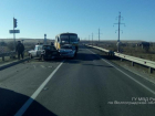 Автобус протаранил Daewoo и ВАЗ-2106 под Волгоградом: двое в больнице