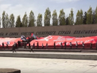 В Волгоград привезли грандиозное Знамя Победы