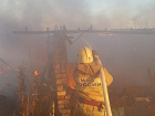 Под Волгоградом на пожаре в дачном поселке пострадал мужчина