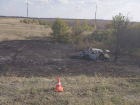 Иномарка выгорела дотла на трассе в Волгоградской области