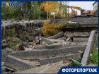 Фекальную реку третий день не могут остановить в Волгограде люди с лопатами