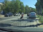 ДТП со сбитой девушкой-полицейским сняли на видео в Волжском