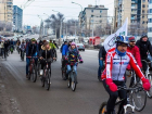 Зима по-волгоградски: вместо санок горожане разъезжают на велосипедах