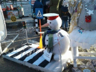 Волгоградский снеговик-регулировщик и Белоснежка боролись за право быть первыми