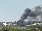 Крупный пожар вспыхнул в промзоне Жилгородка в Волгограде 