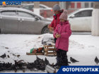 Голодные голуби, сугробы и нахохлившиеся воробьи: как Волгоград встретил первый снегопад нового года 