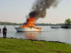 Лодку Silver Shark сожгли на юге Волгограда 