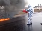 Возгорание бензовоза под Волгоградом попало на видео