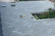 Укладка брусчатки, тротуарной плитки, бордюров - 