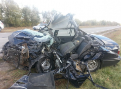 Под Волгоградом Daewoo влетела в грузовик: 2 погибших