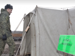 На волгоградских полигонах начали ставить пункты обогрева в кузовах военных машин