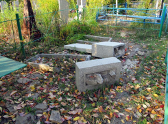 В Урюпинске двое мужчин пытались украсть с кладбища памятник