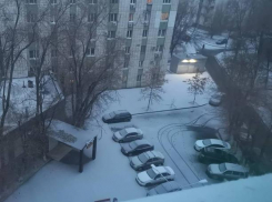 В Волгограде выпал первый снег