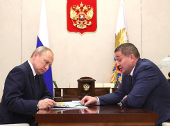 Владимир Путин провел встречу с губернатором Волгоградской области Андреем Бочаровым