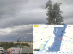 Небо над Волгоградом закрыли зловещие тучи, в квартирах темно: видео