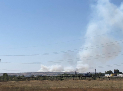 На юге Волгограда тушат сильный пожар 