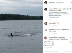 Тонущая олимпийская чемпионка не смогла «полетать» на флайборде