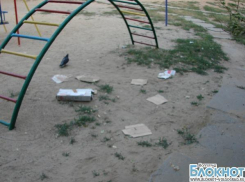 В Волгограде на улице 8-й воздушной 35, местная УК не убирает двор