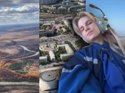 «Мама, скорее бежим к окну, вертолет летит»: врач показала Волгоград с борта санавиаиции 