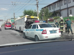 Автобус «Питеравто» загорелся на дороге в Волгограде