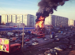 Под Волгоградом сгорел магазин «Продукты»